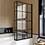 Black Framed 1700mm L Shape Complete Shower Bath Right Hand  inc 15mm Bath Panel, Black Framed L Shape Screen