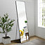 Black Freestanding or Wall Mounted Rectangular Full Length Framed Mirror W 47 x H 157 cm