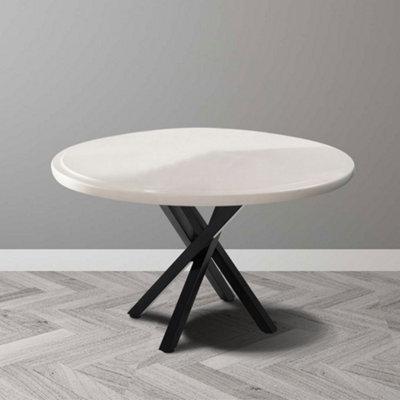 Black Furniture Legs Creative Crossover Metal Table Leg H 71 cm