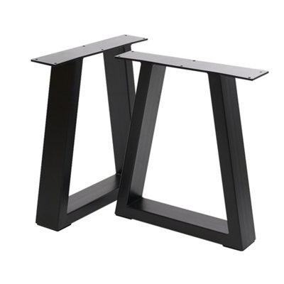 Black Furniture Legs Industrial Metal Table Legs for Home DIY,2PCS,L60 x W7 x H72cm