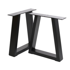 Black Furniture Legs Industrial Metal Table Legs for Home DIY,2PCS
