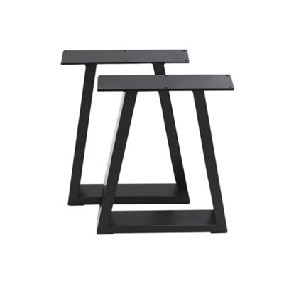 Black Furniture Legs Industrial Metal Table Legs for Home DIY,2PCS