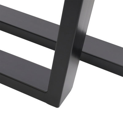 Black Furniture Legs Metal Table Leg,2PCS,L50 x W7 x H71cm