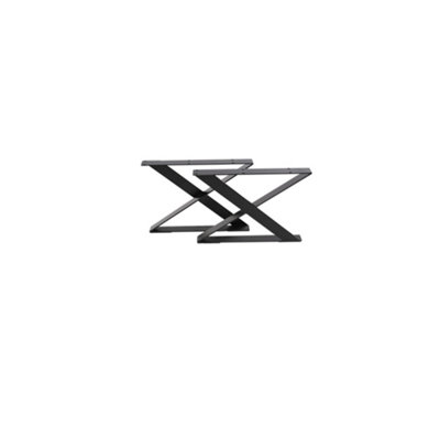 Black Furniture Legs X Shaped Metal Table Leg,2PCS,W 40 cm x H 30 cm
