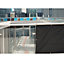 Black Garden Privacy Screen Net Fence Balcony Sun Shade Windbreak UV Panel Cover 1.2 x 3m