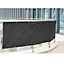 Black Garden Privacy Screen Net Fence Balcony Sun Shade Windbreak UV Panel Cover 1.2 x 6m