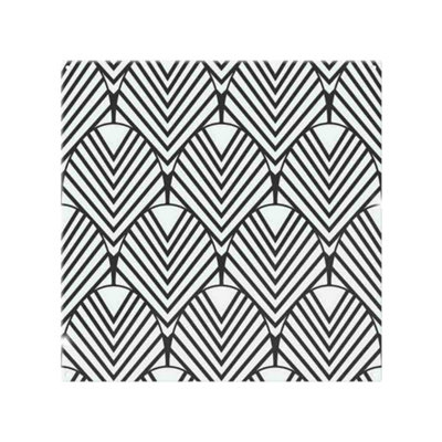 Black Geometric Decoration Splash Back designer style