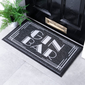 Black Gin Bar Doormat (70 x 40cm)