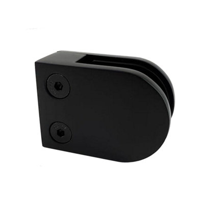 Black Glass Staircase / Balustrade Clamp - Suitable for 10mm Glass