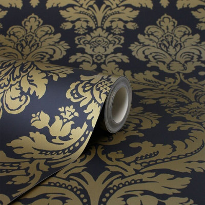 gold and black wallpaper uk