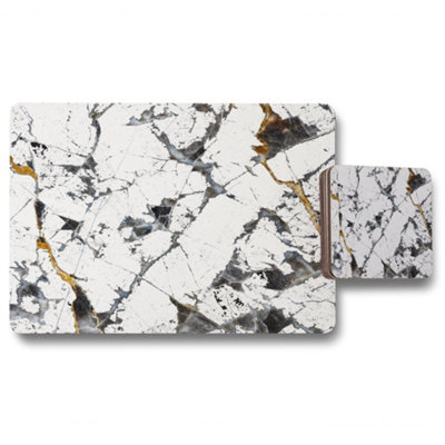 Black & Gold Marble (Placemat & Coaster Set) / Default Title