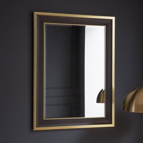 Black & Gold Wall Mirror - SE Home