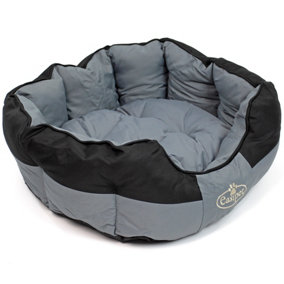 Black/Grey Waterproof Dog Bed Medium