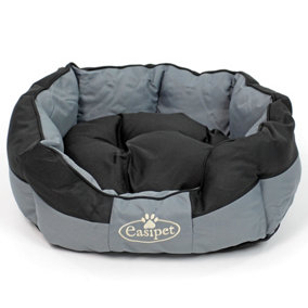 Black/Grey Waterproof Dog Bed Small