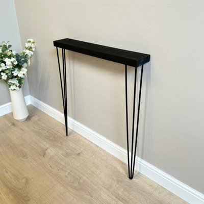 Black Hairpin legs set of two 75cm