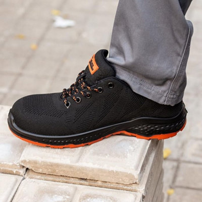Black Hammer 2292 Men's Safety Trainers Lightweight & Breathable Soles Work Shoes Designed for Style and Comfort S1P SRC (14 UK)