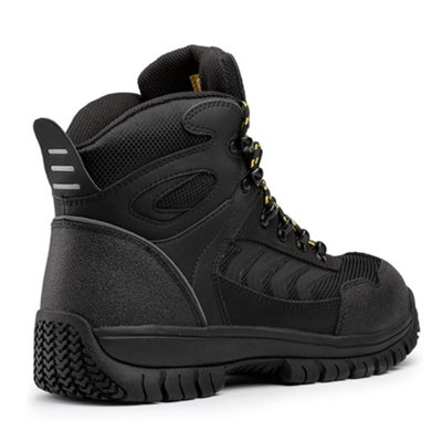 Black Hammer 7222 Steel Toe Cap and Heavy-duty Midsole Boots for Men ...