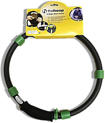 Black Handy Hoop Ring Sack Bin Refuse Garbage Bag Holder Plastic with Handle