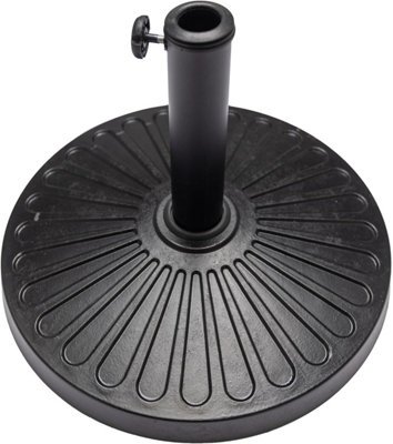 Black Heavy Duty 12 KG Resin Parasol Base