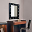 Black Hollywood Vanity Mirror Wall Decor Vanity Mirror for Living Room Bedroom 40x50cm