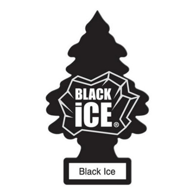 Black Ice Little Tree Hanging Air Freshener