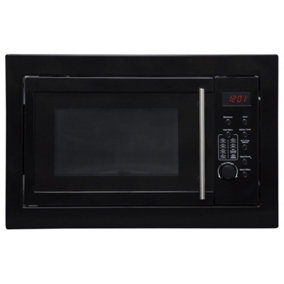 Black Integrated Microwave Oven, Built-in 900W 25L, Digital Display- SIA BIM25BL