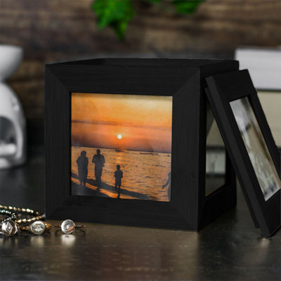 Black Keepsake Photograph Cube