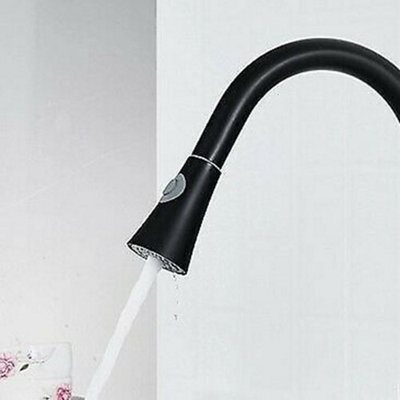 Black Kitchen Spare Replacement Sprayer Tap Pull Out Spray Shower Head Plumbing - 3