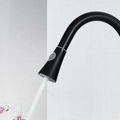 Black Kitchen Spare Replacement Sprayer Tap Pull Out Spray Shower Head Plumbing