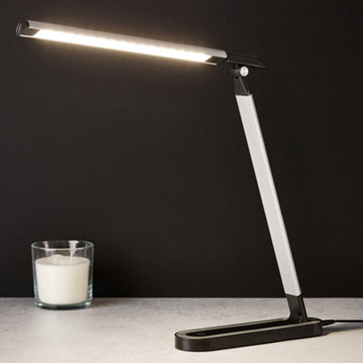 Black LED Folding Desk Lamp - Touch Swich