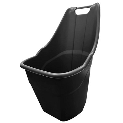 Black Lightweight Strong Multi Use Rolling Kart Caddy Wheelbarrow With Wheels