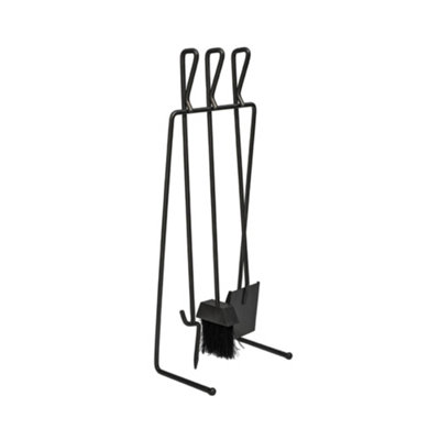 Black Linear Companion Set H73cm W27cm