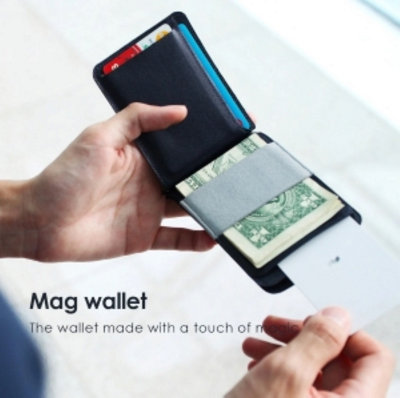 Black MAG Wallet - The 3 Module Wallet made with a touch of magic