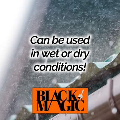Black Magic Instant Roof & Gutter Repair One Coat Application Instant Weather Protection with Acrylic & Fibre Technology 1L