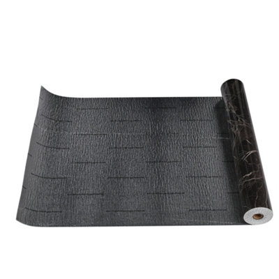 Black Marble Effect Wallpaper Waterproof, Moisture-proof and Oil-proof Self Adhesive Wallpaper Roll 60cm x 3 m