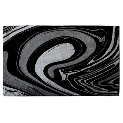 Black Marbled Paint (Bath Towel) / Default Title