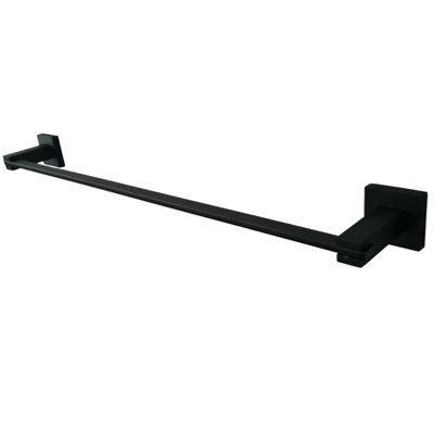 Black Matt Finish Wall Mounted Bathroom Accessories Towel Rail Toilet Roll Holder