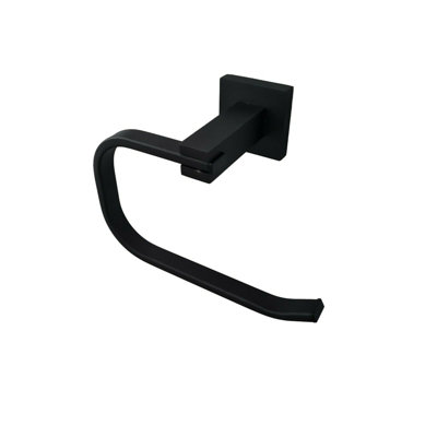 Black Matt Finish Wall Mounted Bathroom Soap Dish Holder Toilet Roll Holder - 5