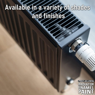 Black Matt Heat Resistant Radiator Enamel Paint 400ml