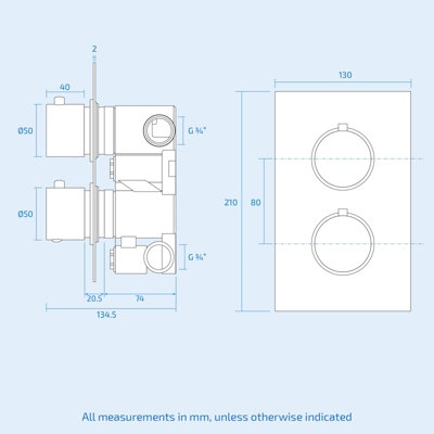 Black Matt Round Concealed Thermostatic Mixer Valve Hand Held Shower Set Temel - 5