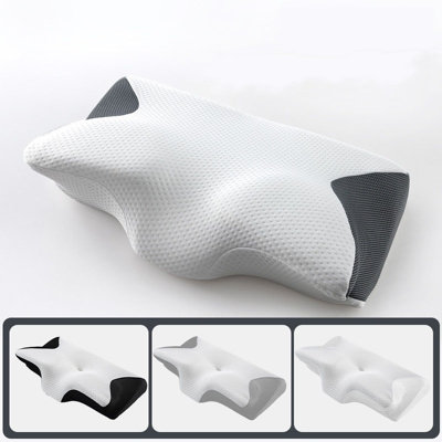 Black Memory Foam Pillow For Side Sleepers Cervical Pillow For Relax