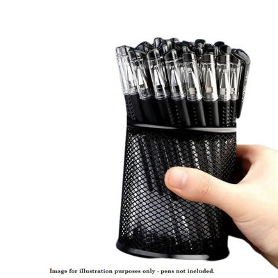 Rolodex Office Desk Pen Organizer Holder, Mesh Oval Pencil Cup