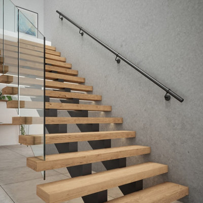 Black Metal Handrail for stairs