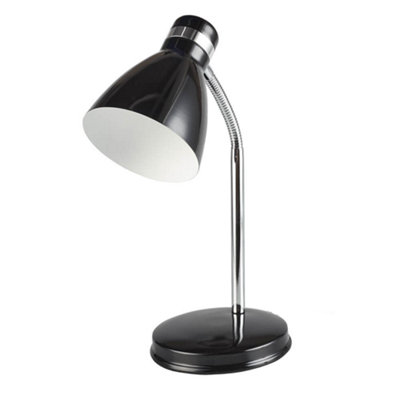 Black Metal Kids Bedside Desk Lamp DIY at B&Q