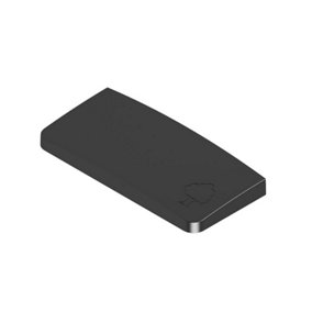 Black Metal Newel Post Flat Cap to Fit 90mm Half Newel Posts (L) 95mm x (W) 50mm x (H) 9mm