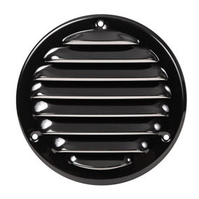Black Metal Round Air Vent Grille 100mm / 140mm
