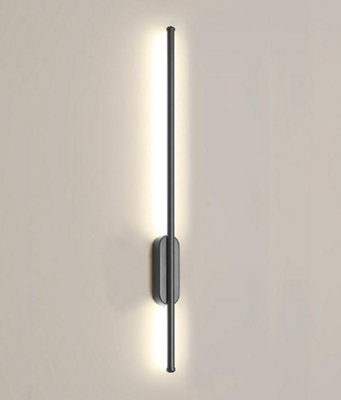 Black Metal Strip Wall Light Linear Wall Lamp LED Wall Sconce Interior Lighting Wall Lamps