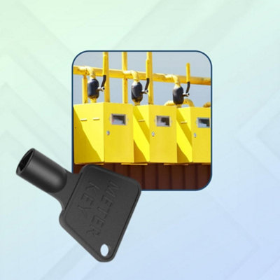Black Meter Box Key Triangular Gas & Electric Utility Key for Water Reading Universal Cabinet Access Key Durable Plastic (2pc)