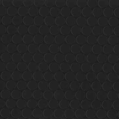 Black Modern Designer Effect Anti-Slip Vinyl Flooring For Kitchen ...