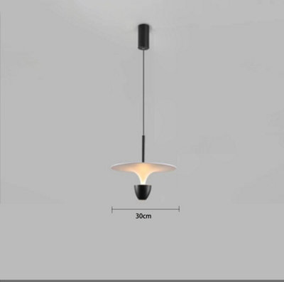 Black Modern Fishing Line Flying Saucer Shape  Pendant Lamp Disk Ceiling Lamp